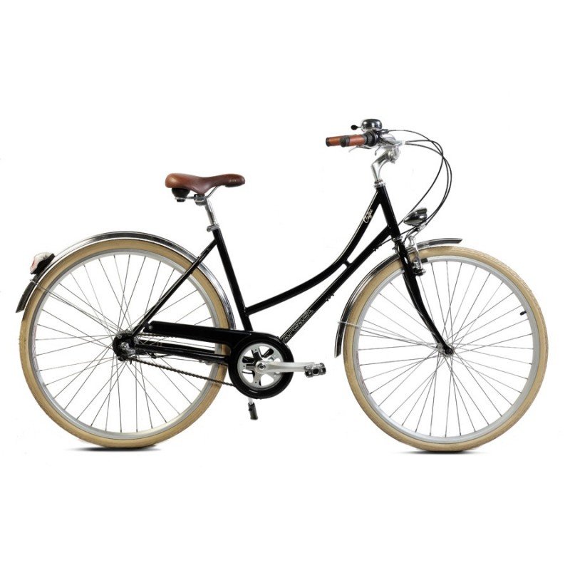 Equipement Complet City VTC 26 Femme Montana Gris 6 Vitesses avec Poign/ée Tournante